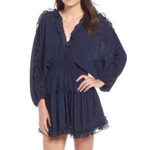 Misa Los Angeles Luisa navy blue dress